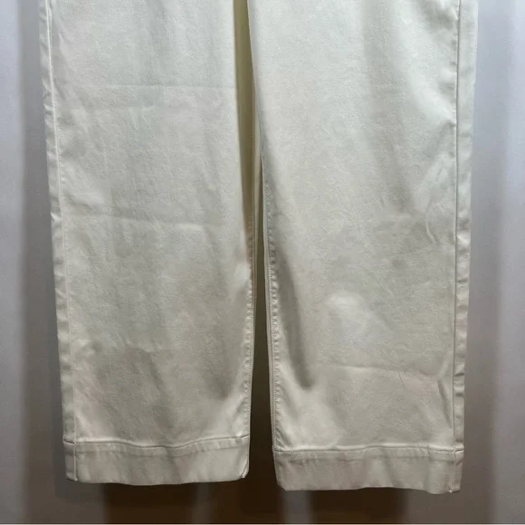 Spanx women’s Stretch Twill Wide Leg Pants size S cropped white - Picture 5 of 10